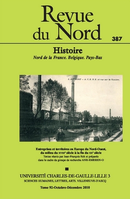 N°387. Entreprise et territoires en Europe du Nord-Ouest, du milieu du XVIIIe siècle à la fin du XXe siècle