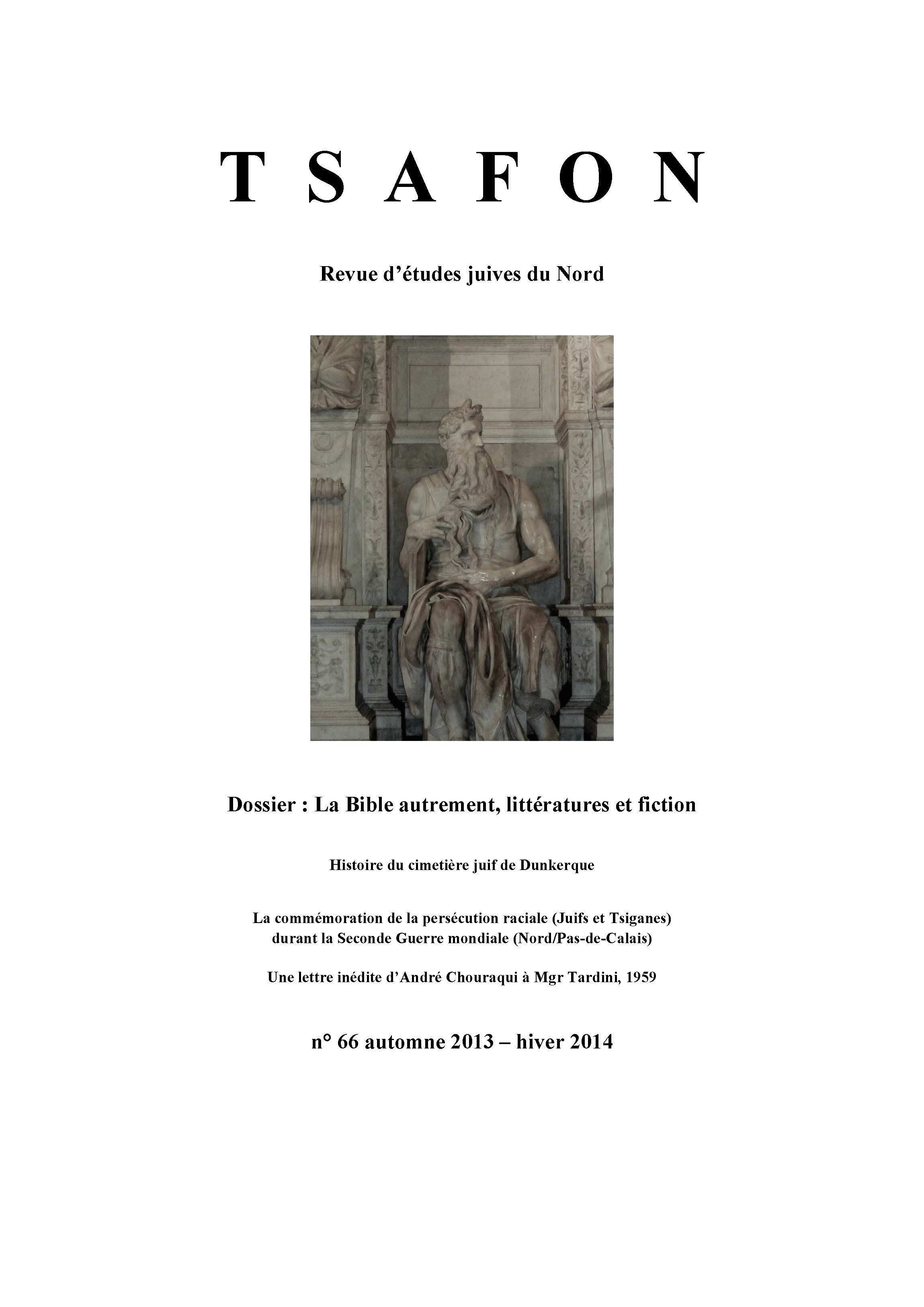 N° 66. La Bible autrement, littératures et fiction