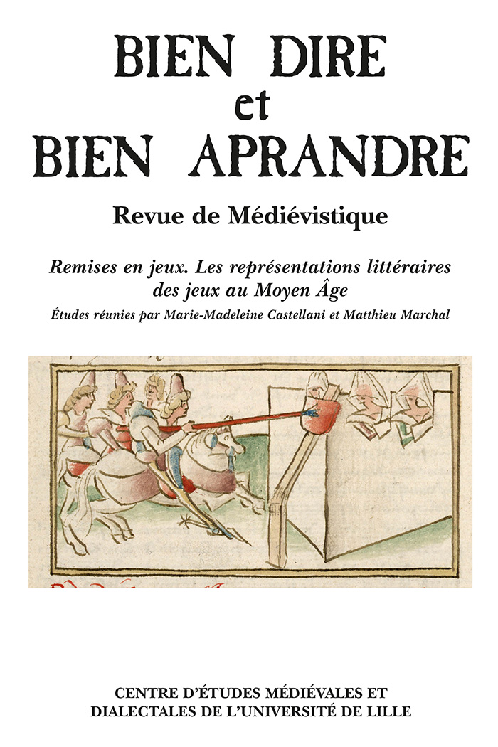 N°39. Remises en jeux. Les représentations littéraires des jeux au Moyen Âge