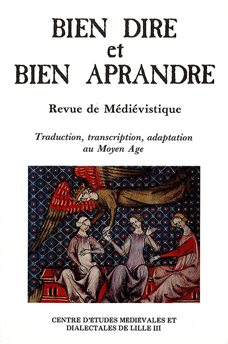 N°13 - Traduction, Transposition, Adaptation au Moyen Âge - Tome I