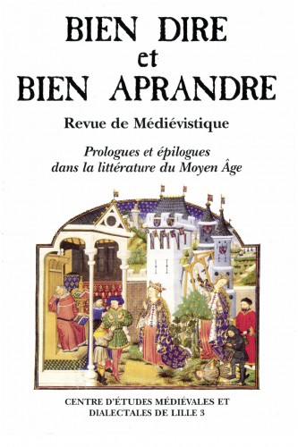 N°19 - Prologues et épilogues dans la littérature du Moyen Âge N°19 - Prologues et épilogues dans la littérature du Moyen Âge