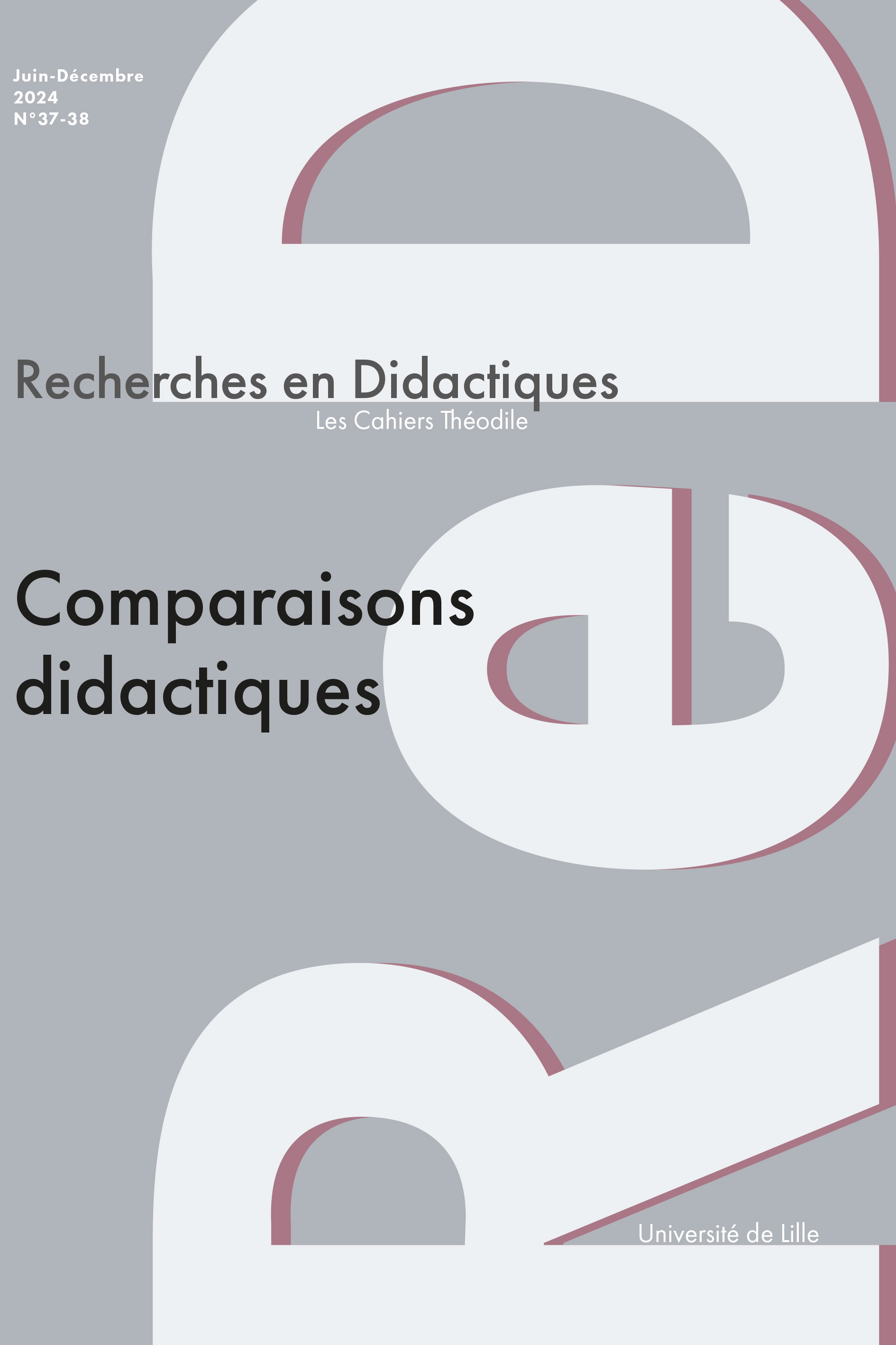 N°37-38. Comparaisons didactiques N°37-38. Comparaisons didactiques