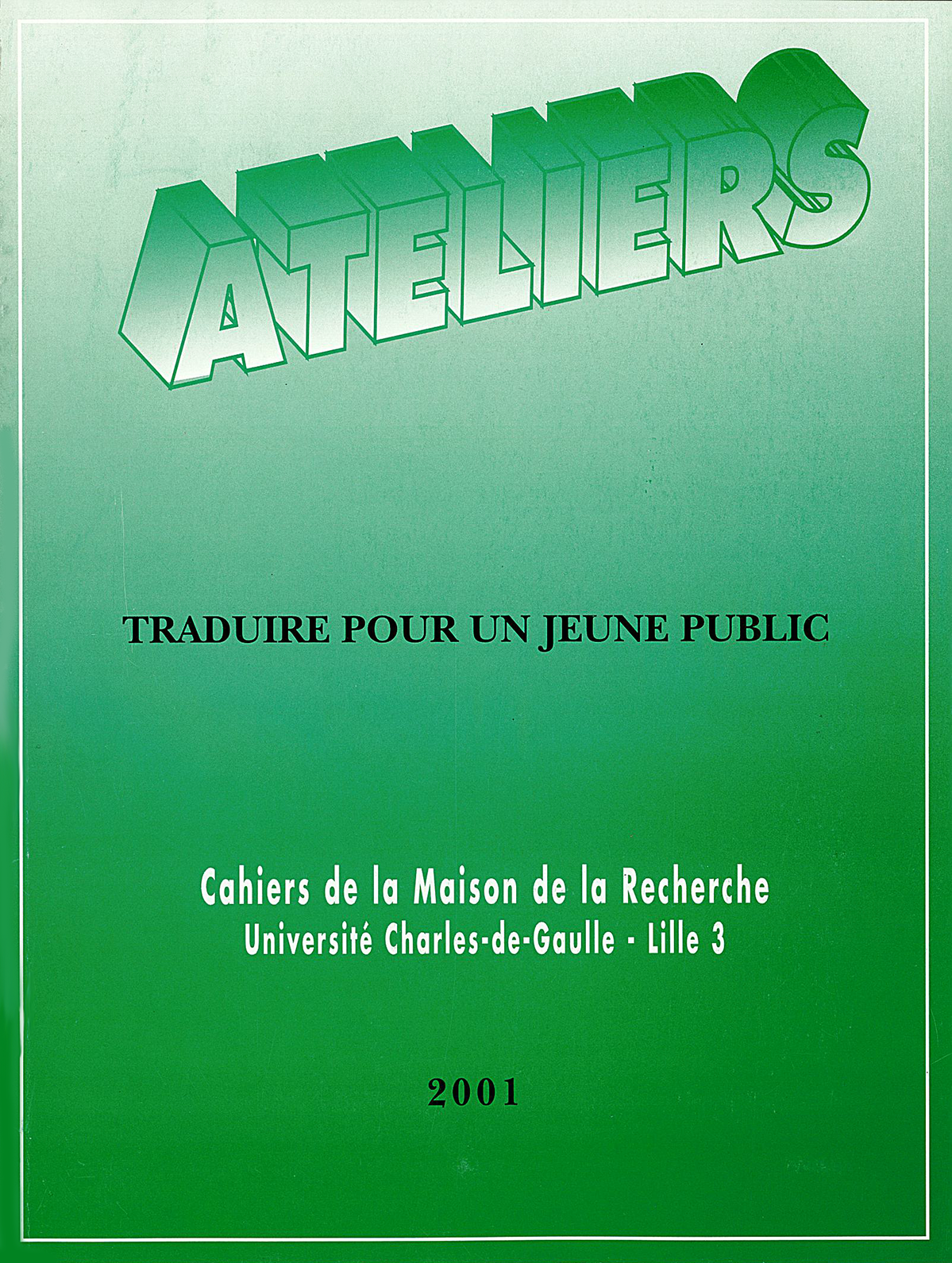 N°27. Traduire pour un jeune public