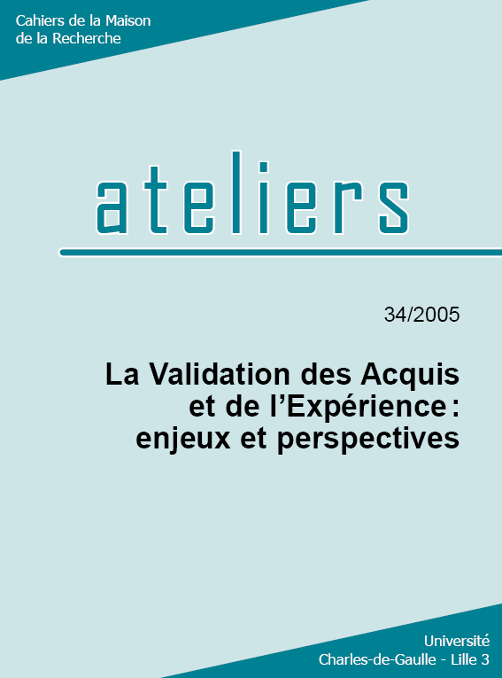 N°34. La validation des acquis et de l'expérience : enjeux et perspectives