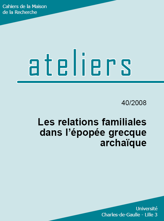 N°40. Les relations familiales dans l'épopée grecque archaïque