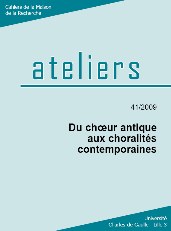 N°41. Du chœur antique aux choralités contemporaines