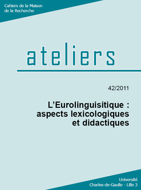 N°42. L’eurolinguistique : aspects lexicologiques et didactiques