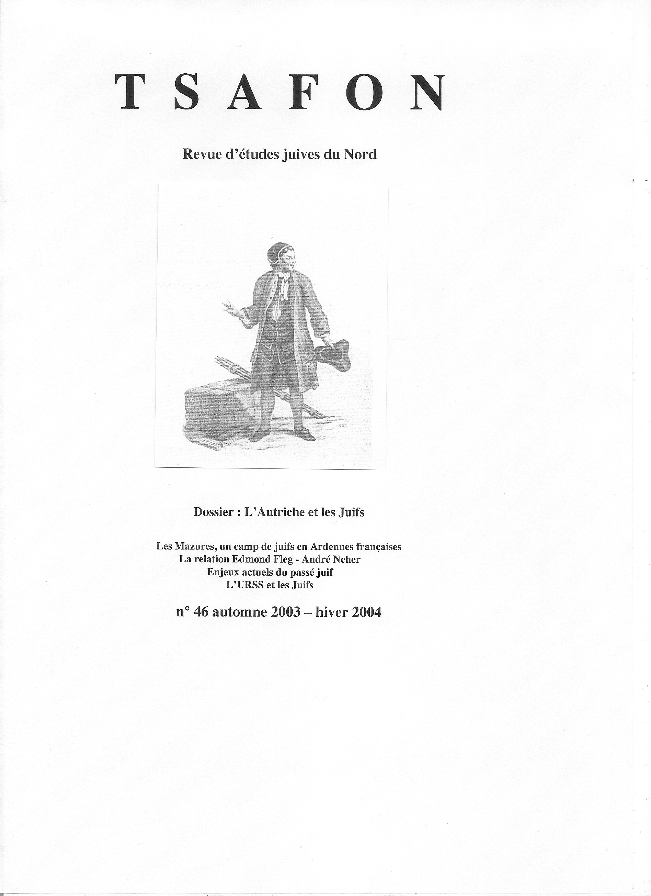 N° 46. L’Autriche et les Juifs , de l’émancipation à la Catastrophe