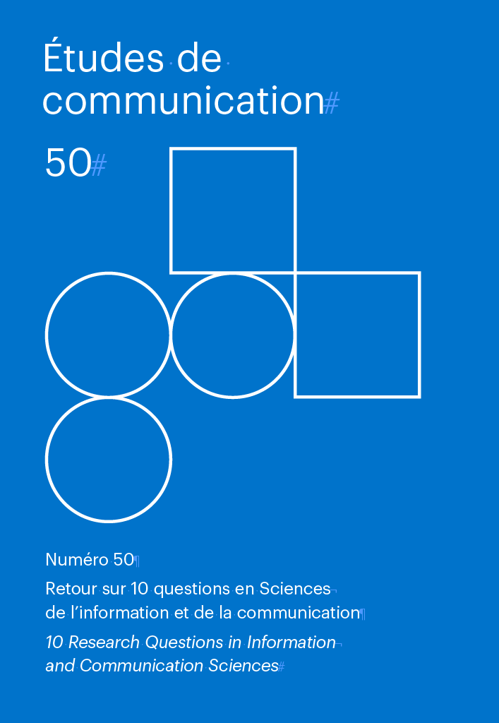 N°50. Retour sur 10 questions en Sciences de l'information et de la communication