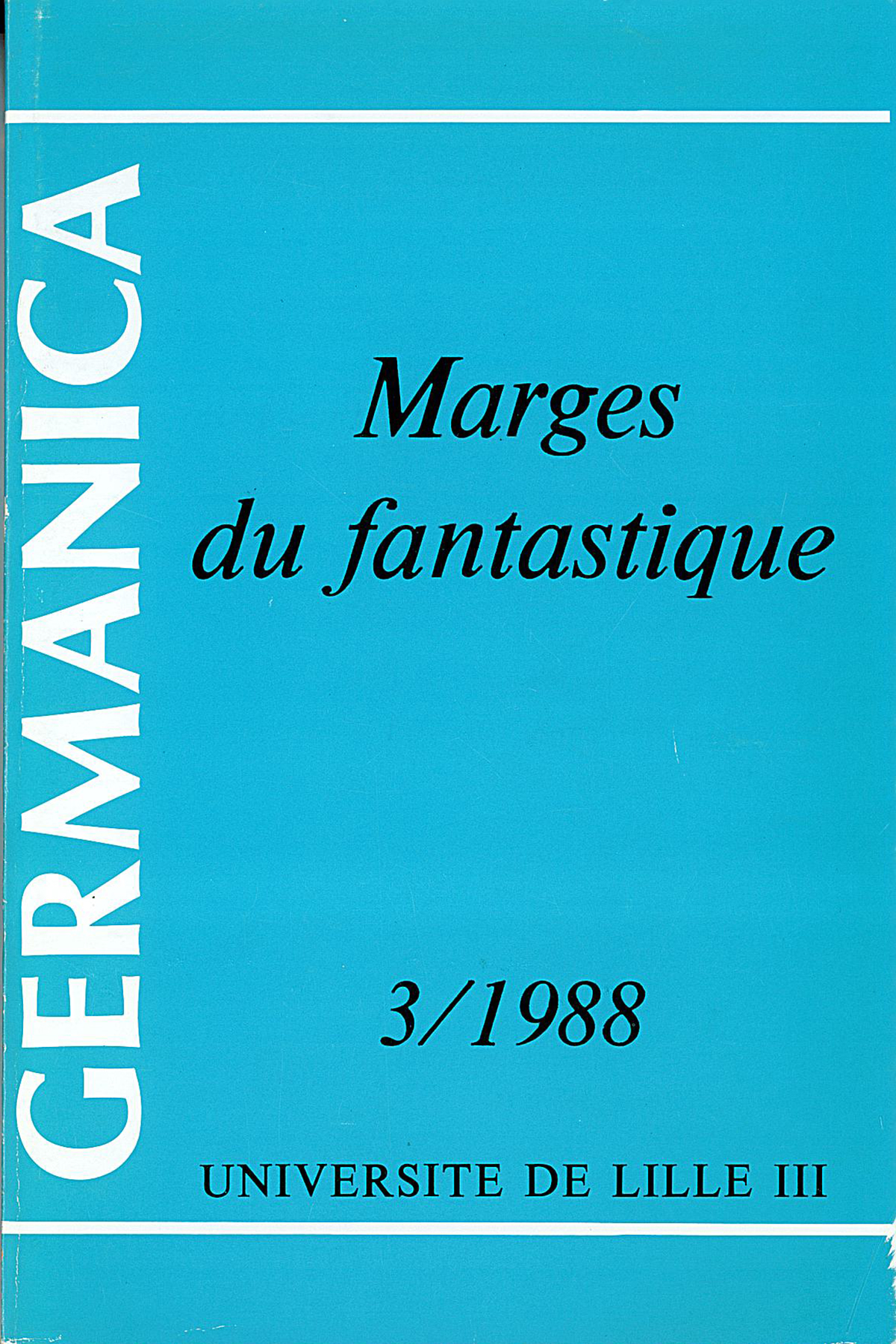 N°3. Marges du fantastique