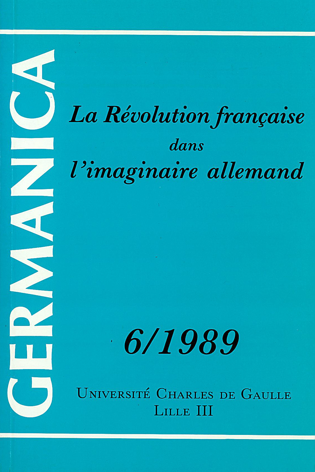 N°6. La Révolution française dans l'imaginaire allemand