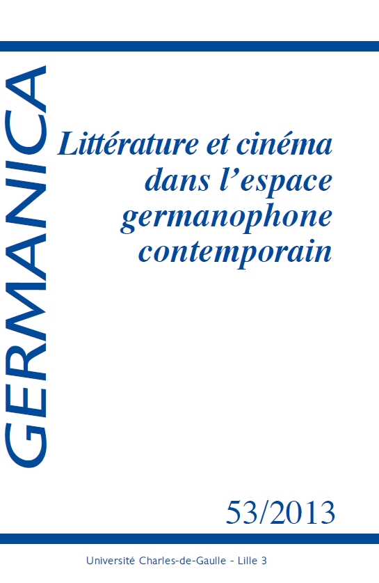 N°53. Littérature et cinéma dans l’espace germanophone contemporain