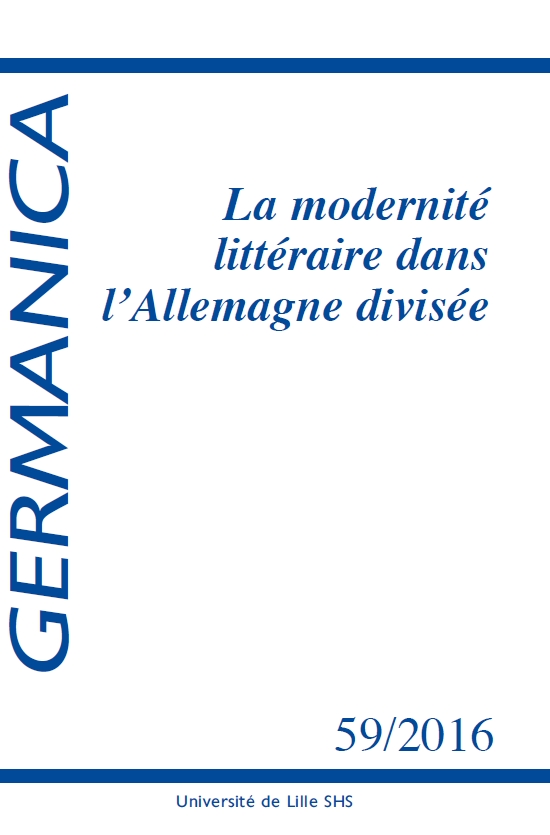 N°59. La modernité littéraire dans l’Allemagne divisée