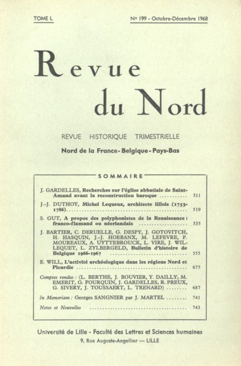 Couverture Revue du Nord n°199. Varia