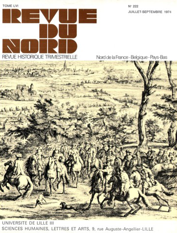 Couverture Revue du Nord n°222. Varia