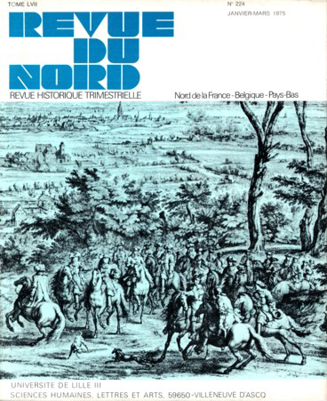 Couverture Revue du Nord n°224. Varia