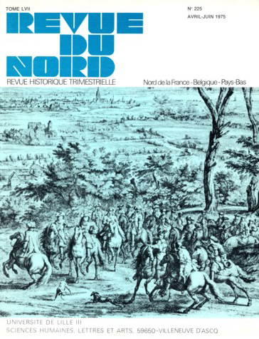 Couverture Revue du Nord n°225. Varia