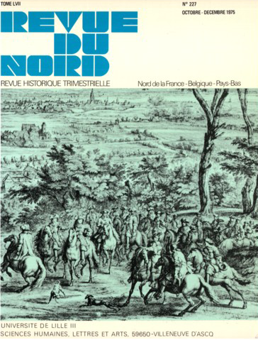 Couverture Revue du Nord n°227. Troisième partie : Les problèmes politiques 1944 - 1947 et Quatrième partie : Les problèmes économiques et sociaux