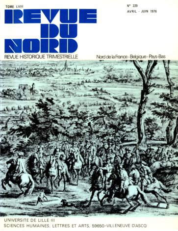Couverture Revue du Nord n°229. Varia