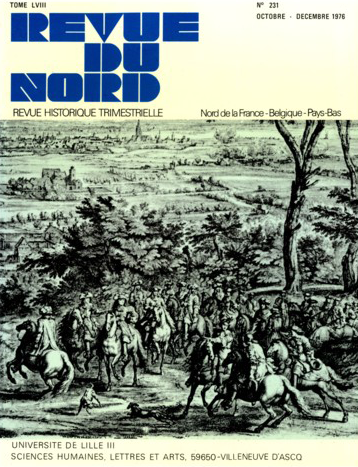 Couverture Revue du Nord n°231. Varia