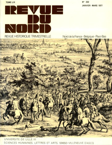 Couverture Revue du Nord n°232. Varia
