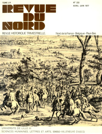 Couverture Revue du Nord n°233. Varia