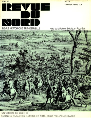 Couverture Revue du Nord n°236. Varia