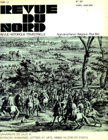 Couverture Revue du Nord n°237. Varia