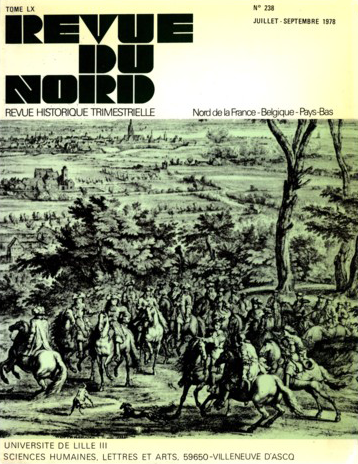 Couverture Revue du Nord n°238. Varia