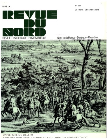 Couverture Revue du Nord n°239. Varia