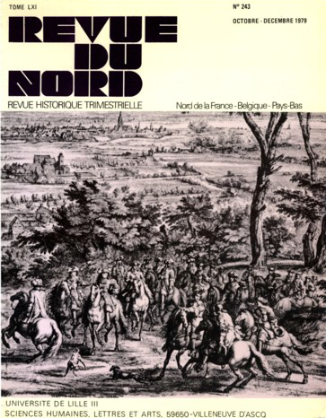 Couverture Revue du Nord n°243. Varia