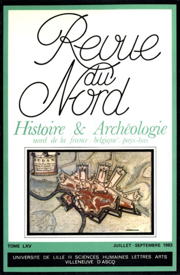 Couverture Revue du Nord n°258. Varia