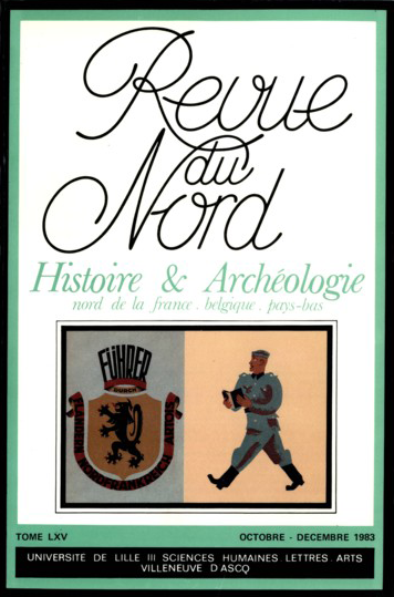 Couverture Revue du Nord n°259. Varia