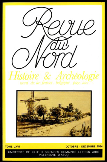 Couverture Revue du Nord n°263. Varia