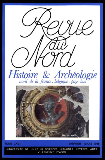 Couverture Revue du Nord - Archéologie n°67 (264)