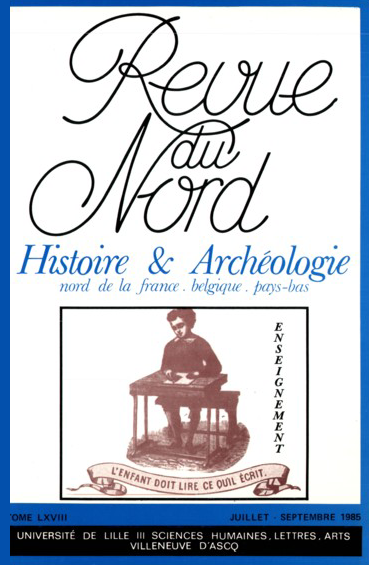 Couverture Revue du Nord n°266. Varia