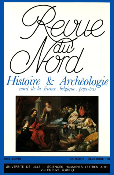 Couverture Revue du Nord n°267. Varia