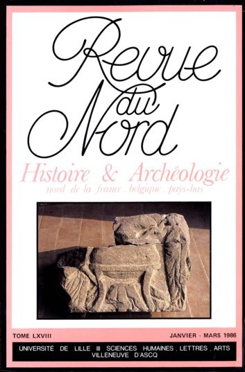 Couverture Revue du Nord - Archéologie n°69 (268)