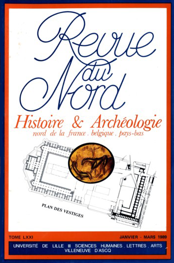 Couverture Revue du Nord - Archéologie n°71 (280)