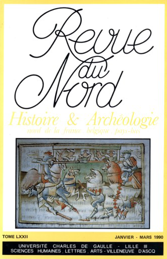 Couverture Revue du Nord n°284. Varia