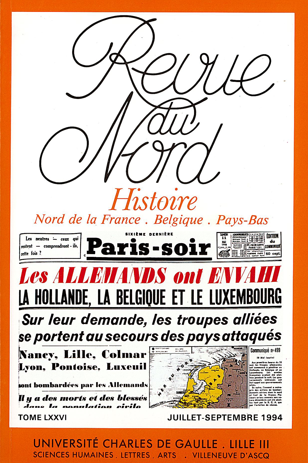 N°306. Le Nord - Pas-de-Calais, région résistante : les débuts de la Résistance (études et témoignages). Actes de la journée d'Arras, 13 février 1993 N°306. Le Nord - Pas-de-Calais, région résistante : les débuts de la Résistance (études et témoignages). Actes de la journée d'Arras, 13 février 1993