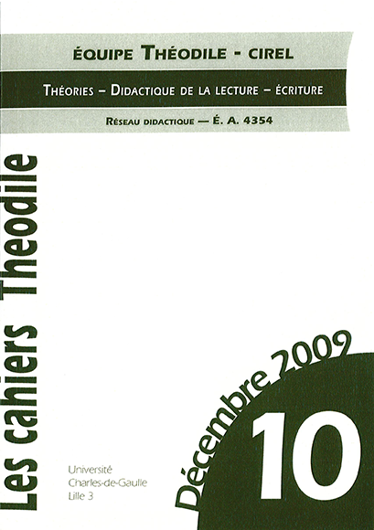 N°10. Les Cahiers Théodile n°10