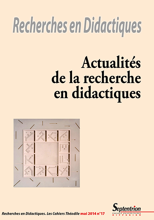 N°17. Actualités de la recherche en didactiques