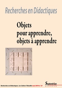 N°27. Objets pour apprendre, objets à apprendre