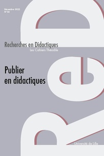 N°34. Publier en didactiques