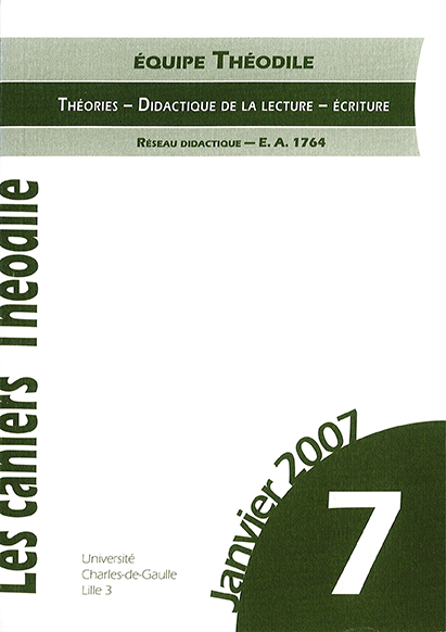 N°7. Les Cahiers Théodile n°7