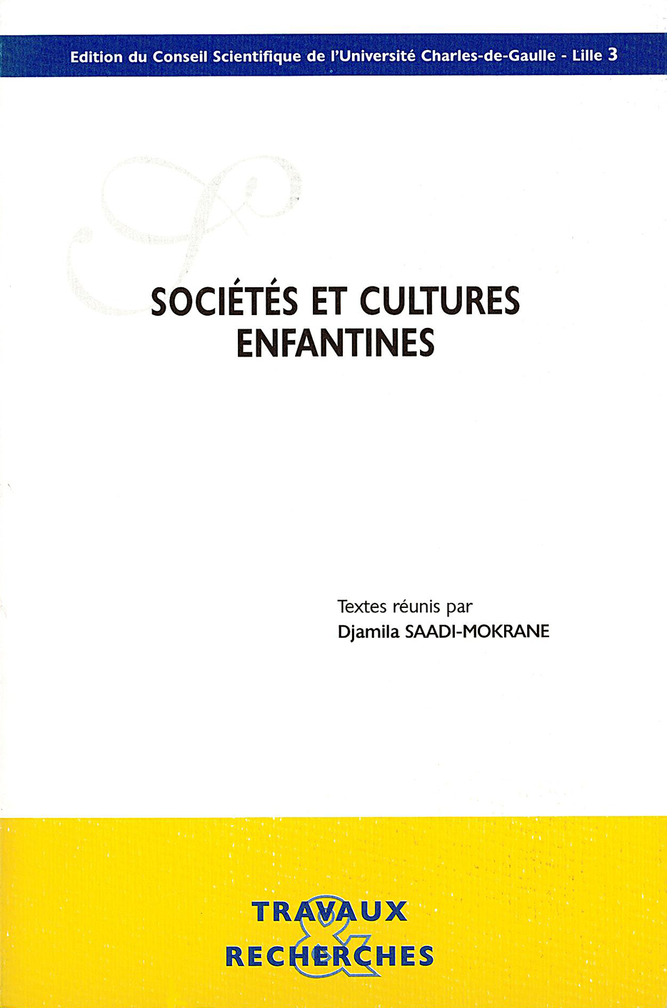 Sociétés et cultures enfantines