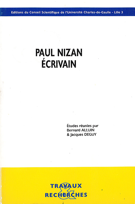 Paul Nizan, écrivain