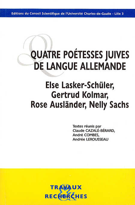 Quatre poétesses juives de langue allemande